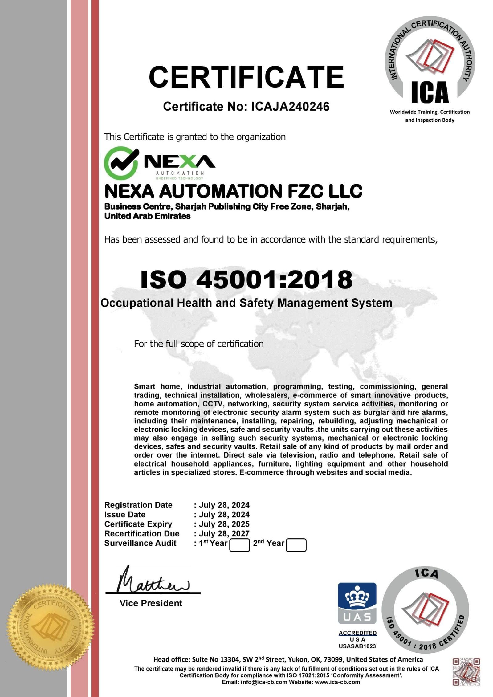 ISO 45001:2018